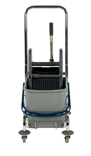 Nasswischwagen mit Mopp-Presse, 1x27 l Eimer in blau