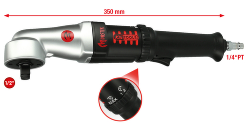 KS Tools 1/2" MONSTER Hochleistungs-Druckluft-Winkel-Schlagschrauber