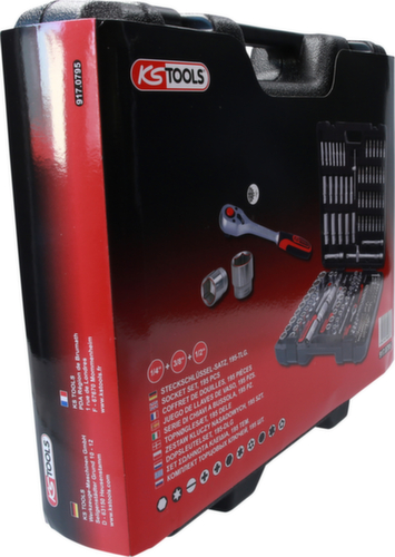 KS Tools 1/4"+3/8"+1/2" Steckschlüssel-Satz