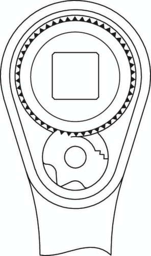 GEDORE 2093 U-20 Umschaltknarre 1/4"