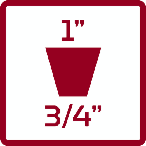 GEDORE R77300011 Vergrößerungsstück 3/4" x 1" 4-kant 58 mm