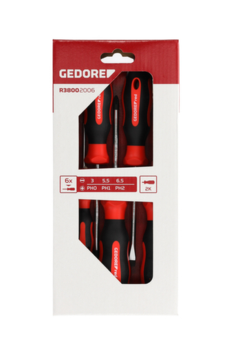GEDORE R38002006 2K-Schraubendrehersatz PH+SL 6-teilig