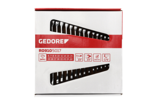 GEDORE R09105017 RingmaulschSatz 6-22 mm 17-teilig