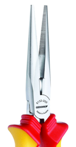 GEDORE SB VDE 8132-200 H VDE-Flachrundzange mit Hüllenisolierung 200 mm