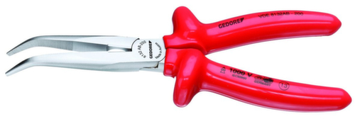 GEDORE VDE 8132 AB-200 VDE-Flachrundzange mit Tauchisolierung 200 mm
