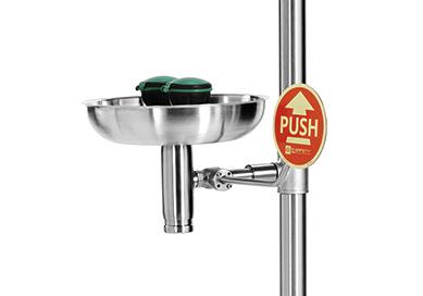 Körper- und Augendusche mit 2 fixen Brauseköpfen