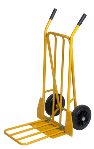 Kongamek Sackkarre mit Klappschaufel, Traglast 250 kg, Vollgummi-Bereifung