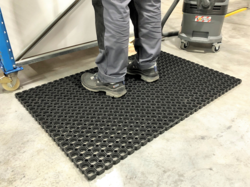 Arbeitsplatzmatte DRAIN Rub aus Naturkautschuk