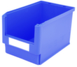 BITO Sichtlagerkasten hoch belastbar, blau, Tiefe 500 mm, Polypropylen