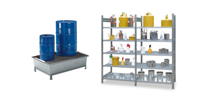 Gefahrstoff-Lagerung unter Dach