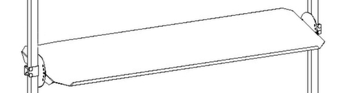 Rocholz Etagère inclinée pour table d'emballage, largeur x profondeur 1630 x 450 mm