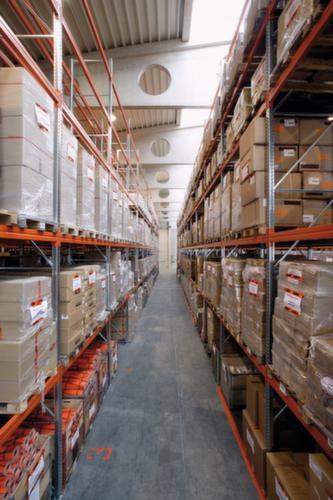 META Rayonnage à palettes MULTIPAL pour 3 palettes, largeur 1825 mm, 3 niveaux de stockage