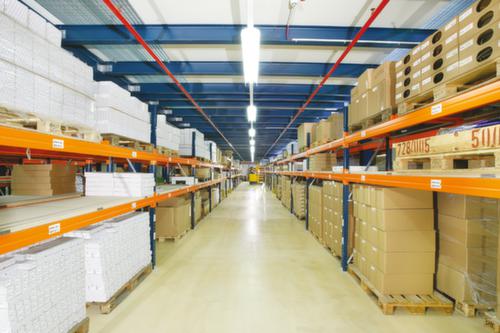 META Rayonnage à palettes MULTIPAL pour 3 palettes, largeur 1825 mm, 3 niveaux de stockage