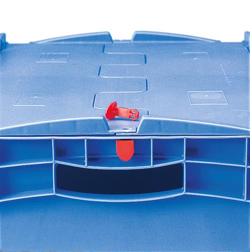 BITO Bac gerbable norme Europe avec couvercle rabattable
