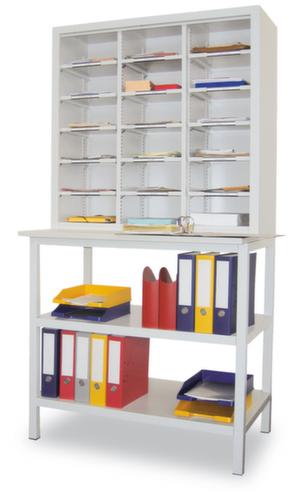 PAVOY Étagère postale / de tri Basis, largeur 1000 mm, 18 compartiments