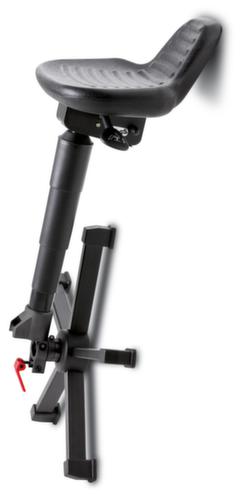 meychair Siège assis-debout rabattable Futura Allround, hauteur d’assise 590 - 780 mm, piètement noir