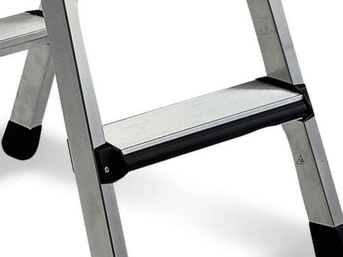 ZARGES Escabeau Comfortstep B avec bords capitonnés, 2 x 3 marches en tôle striée avec rembourrage
