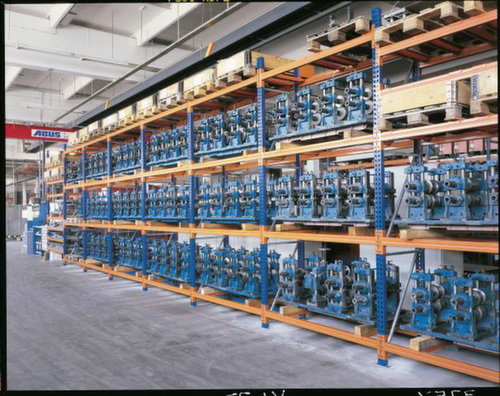 META Rayonnage à palettes MULTIPAL pour 12 palettes, largeur 2870 mm, 4 niveaux de stockage