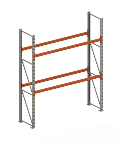 META Rayonnage à palettes MULTIPAL pour 6 palettes, largeur 2900 mm, 3 niveaux de stockage