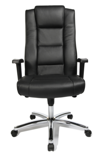 Topstar Fauteuil pivotant Chairman 10, revêtement cuir, noir