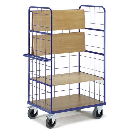 Rollcart Chariot à étagères avec tablettes rabattables