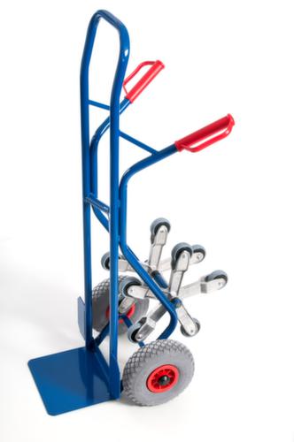 Rollcart Diable pour escaliers 5 étoiles, force 150 kg, largeur de pelle 300 mm, bandage air