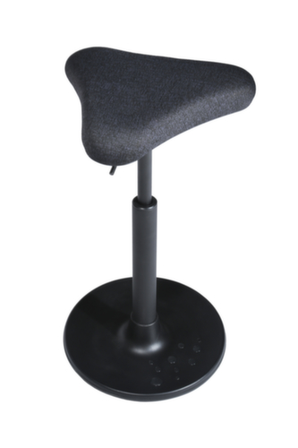 Topstar Siège assis-debout Sitness H1 avec assise triangle, hauteur d’assise 570 - 770 mm, assise noir