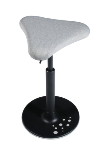Topstar Siège assis-debout Sitness H1 avec assise triangle, hauteur d’assise 570 - 770 mm, assise gris