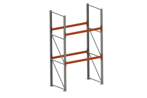META Rayonnage à palettes MULTIPAL pour 6 palettes, largeur 1825 mm, 3 niveaux de stockage