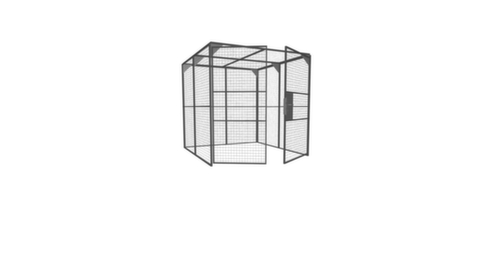 TROAX Serrure cylindrique CE pour caisse de stockage