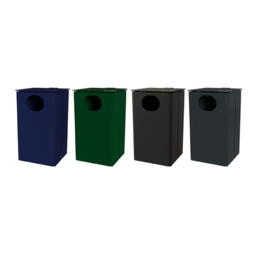 Cendrier poubelle avec toit de protection