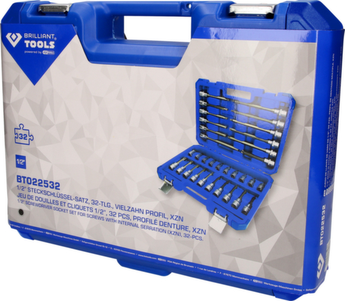 Brilliant Tools Jeu de douilles 1/2"