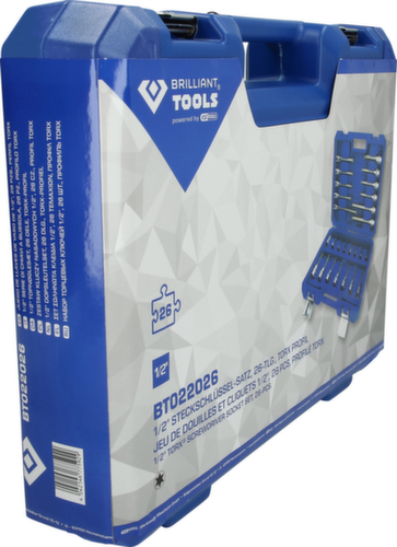 Brilliant Tools Jeu de douilles 1/2"