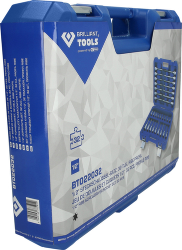 Brilliant Tools Jeu de douilles 1/2"