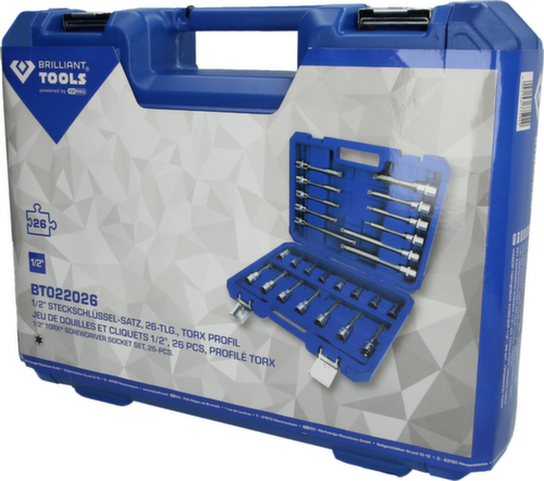 Brilliant Tools Jeu de douilles 1/2"