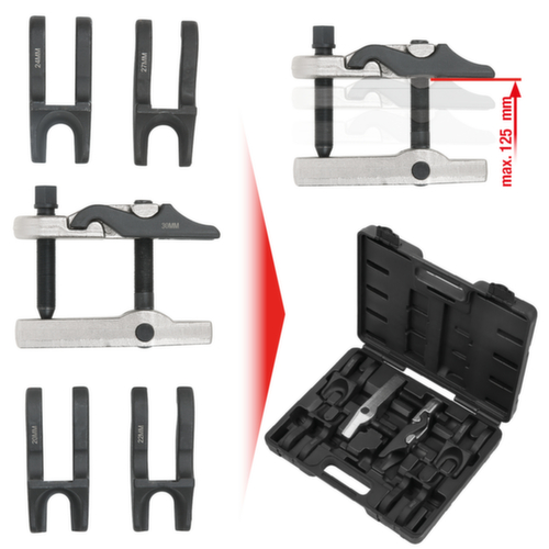 KS Tools Jeu d'extracteurs universels de rotules avec fourchettes interchangeables