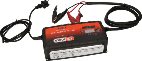 KS Tools Chargeur de batterie haute fréquence 12V + 24V SMARTcharger 25A/12.5A