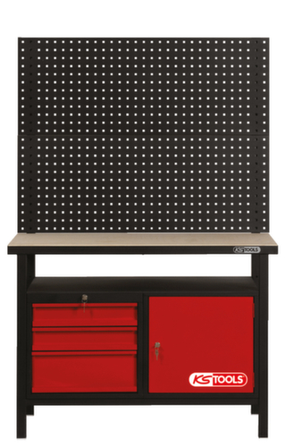 KS Tools Établi avec 3 tiroirs et 1 porte