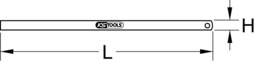 KS Tools Règle flexible en acier