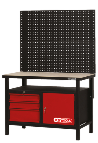 KS Tools Établi avec 3 tiroirs et 1 porte