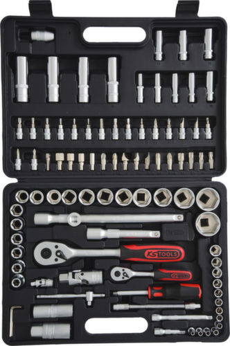 KS Tools Jeu de clés à douille 1/4"+1/2"