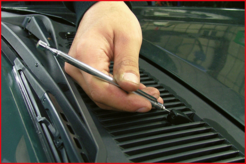 KS Tools Flexible and telescopic magnetic holder and inspection mirror set