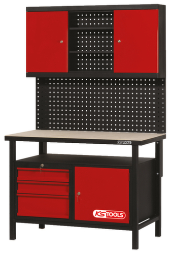 KS Tools Établi avec 3 tiroirs et 1 porte
