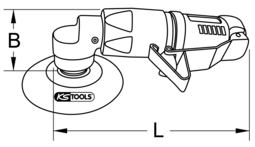 KS Tools Jeu de mini polisseuses à air 1/4"