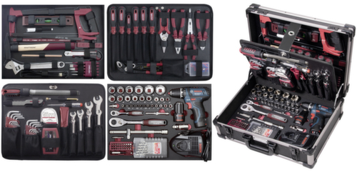 KRAFTWERK® 264-t. Coffret à outils professionnel en aluminium KW/Bosch