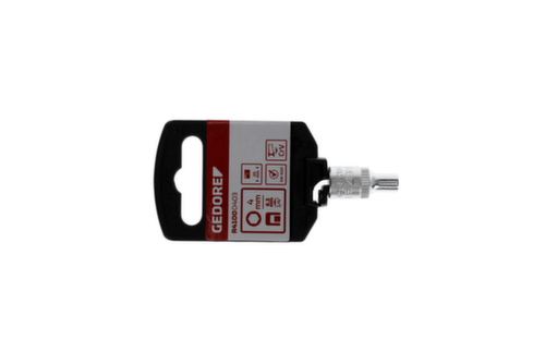 R41000403 Douille 1/4" 6 pans 4 mm Longueur 25 mm