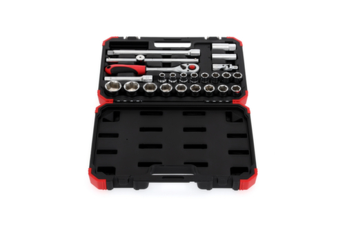 GEDORE R69003024 Jeu de clés à douilles 1/2" 10-32mm 24 pièces