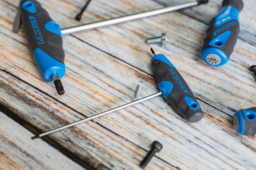 GEDORE DT 2142 5 Tournevis d'angle avec poignée en T 2K 5 mm