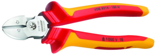 VDE 8314-180 H Pince coupante latérale VDE à isolation par gaine 180 mm
