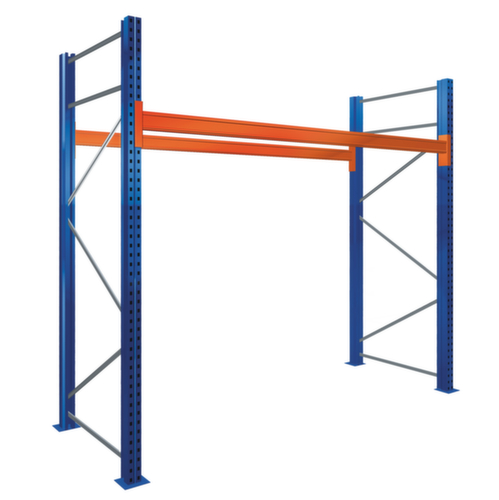 SCHULTE Rayonnage à palettes pour 6 palettes, largeur 2700 mm, 2 niveaux de stockage